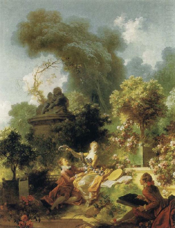 Jean Honore Fragonard Progress of Love:The Lover Crowned china oil painting image